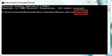 how to silent install microsoft access database engine 2016