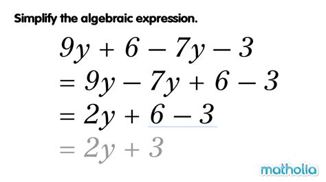how to simplify algebraic expressions