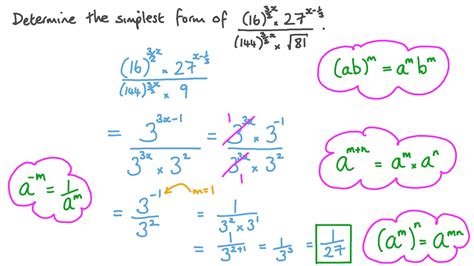 how to simplify algebraic fractions with negative exponents