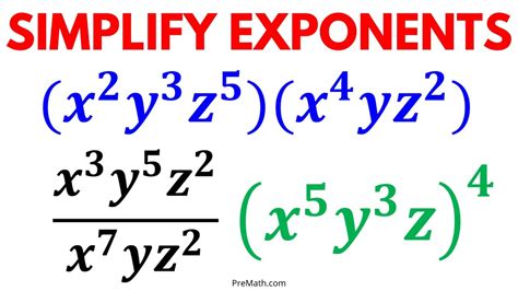 how to simplify fractions with variables and exponents