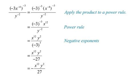how to simplify negative exponents with variables