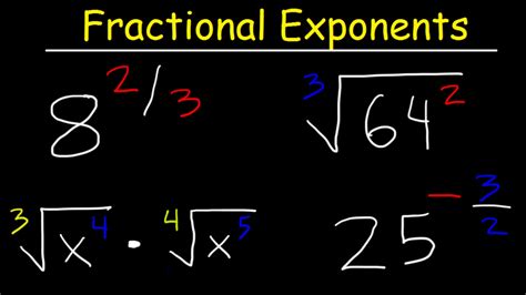 how to simplify numbers with negative fraction exponents