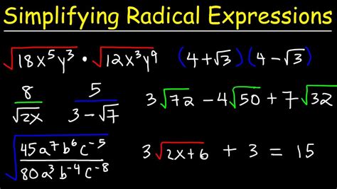 how to simplify radical expressions with rational exponents
