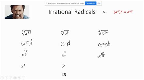 how to simplify radical variables with exponents