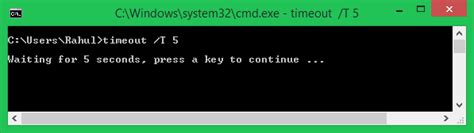 how to sleep in batch script