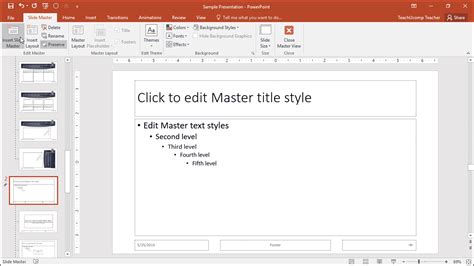 how to slide master in ppt