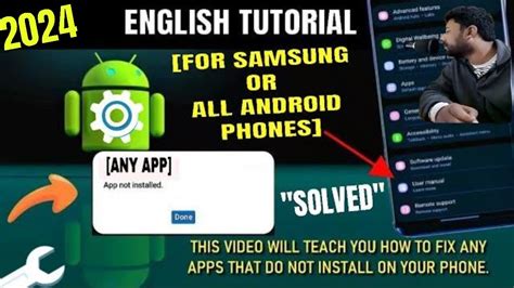 how to solve app not installed problem in samsung