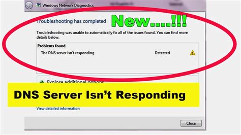 how to solve dns problem in pc