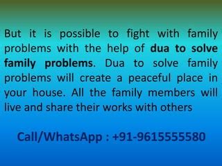 how to solve family problems in islam