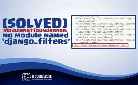 how to solve module not found error in django