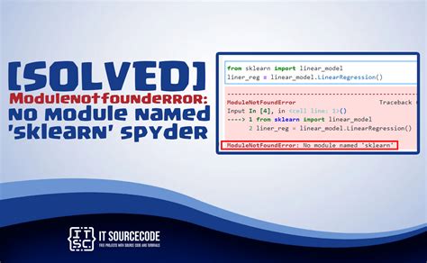 how to solve module not found error in spyder