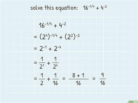 how to solve negative exponents in the denominator
