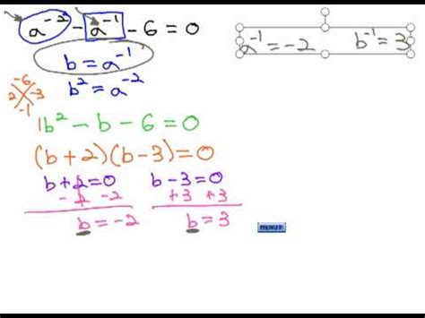 how to solve quadratic equations with negative exponents