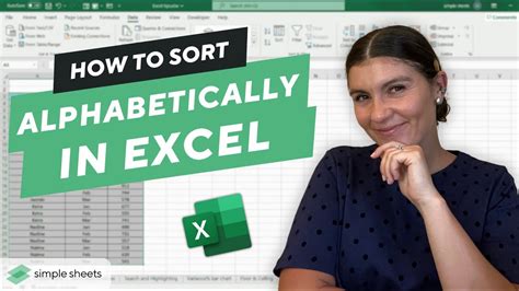how to sort alphabetically in excel and keep rows together youtube
