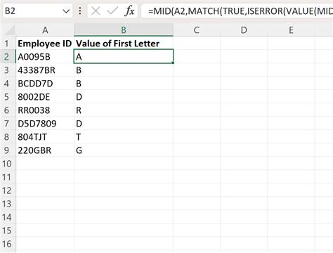 how to sort by first letter in excel