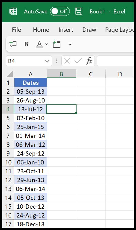 how to sort excel by date added
