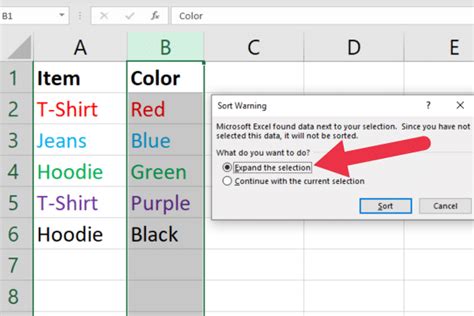 how to sort in excel and keep multiple rows together