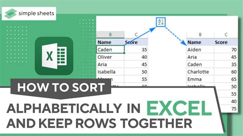 how to sort lines alphabetically in excel