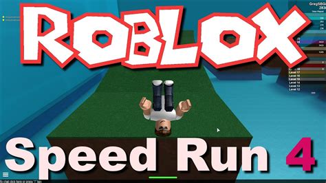 how to speed run in roblox