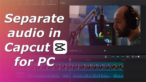 how to split audio from video in capcut pc
