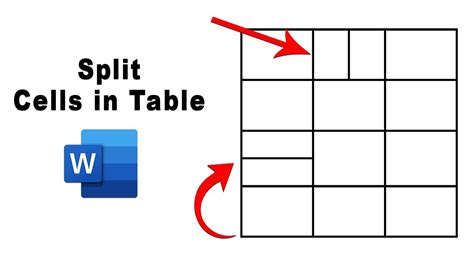 how to split cells vertically in word