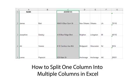 how to split one column into multiple rows in excel