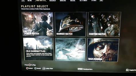 how to split screen on cod ww2 xbox