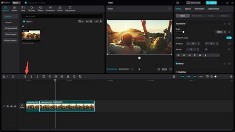 how to split video in capcut pc