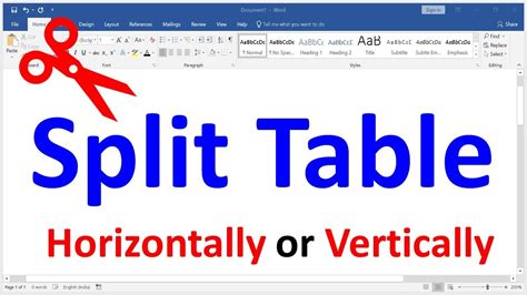 how to split word vertically