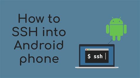 how to ssh into android phone