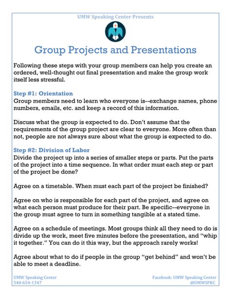 how to start a group project presentation