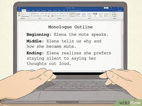 how to start a monologue script