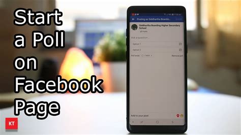 how to start a poll on facebook page