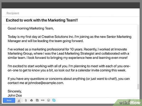 how to start a professional email introducing yourself