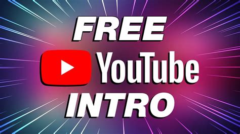 how to start a youtube video intro