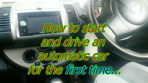 how to start an automatic car