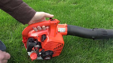 how to start an echo leaf blower
