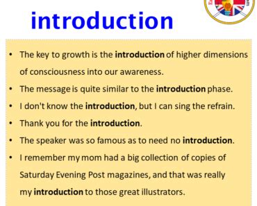 how to start an introduction sentence