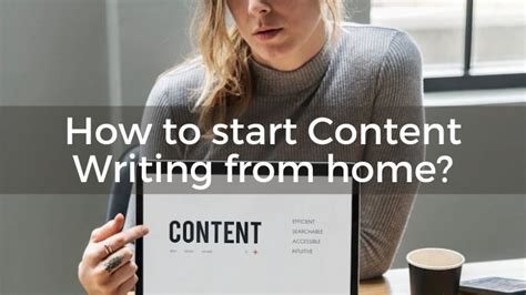 how to start content writing from home