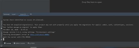 how to start django project in pycharm