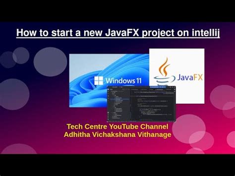 how to start javafx project in intellij