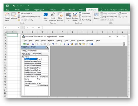 how to start visual basic in excel