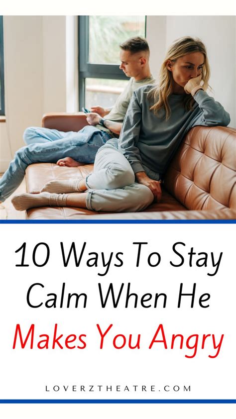 how to stay calm when angry with husband