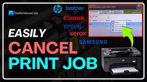 how to stop a print job in progress