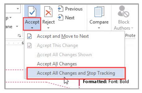 how to stop a word document tracking changes