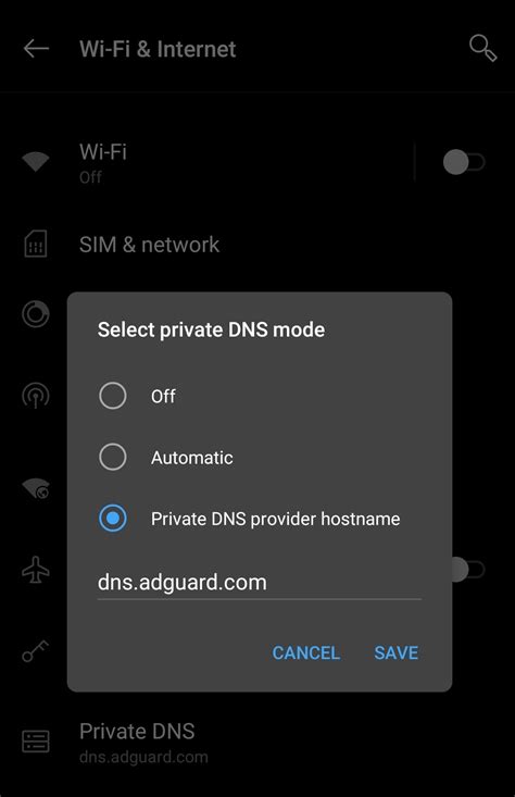 how to stop ads on android phone dns