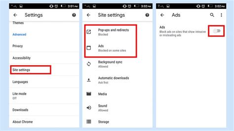 how to stop ads on android phone in settings