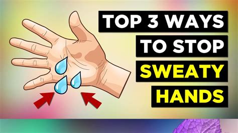 how to stop anxiety sweating hands