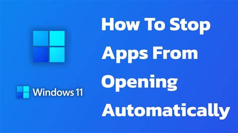 how to stop app opening automatically