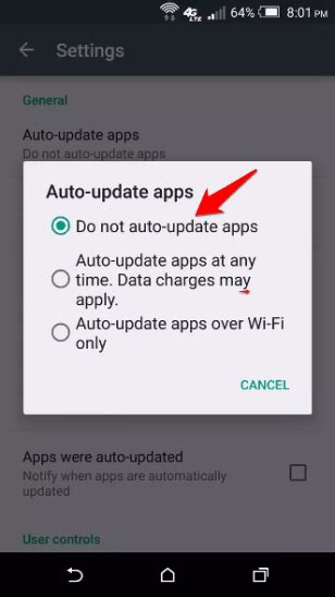 how to stop apps from auto downloading on android
